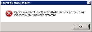SavePipelineComponentError